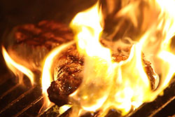 Flaming Steak